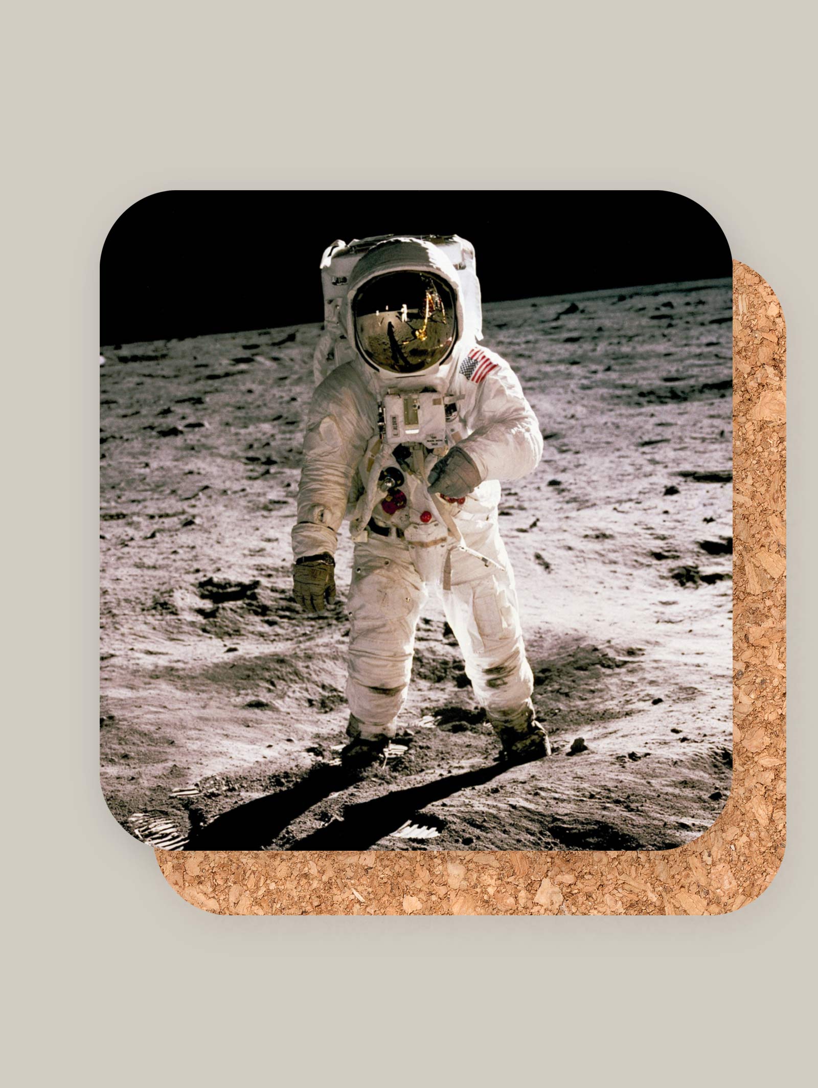 NASA's Apollo Moonwalk Coasters (Set of 4)