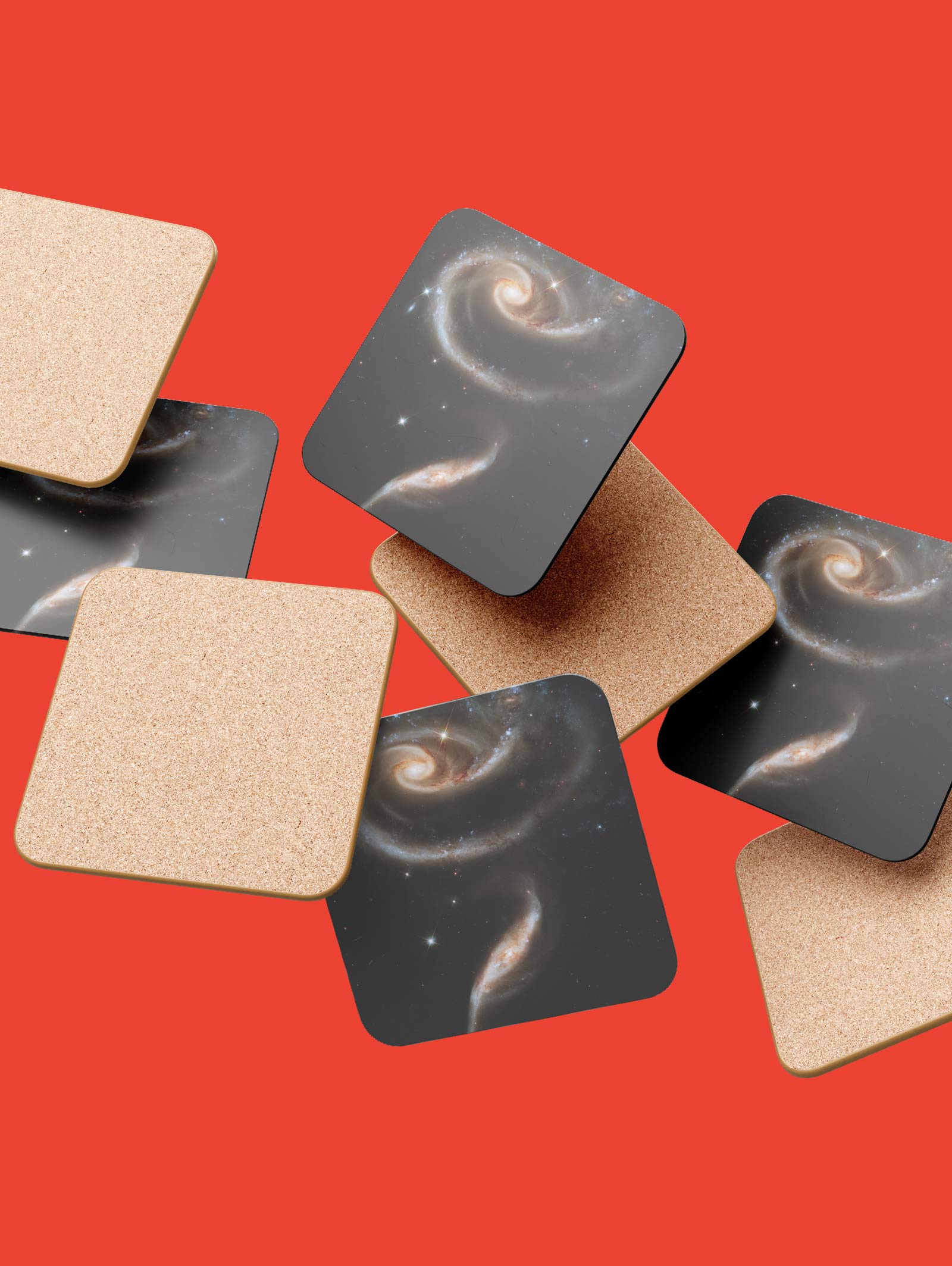 Rose Galaxies Coasters (Set of 4)