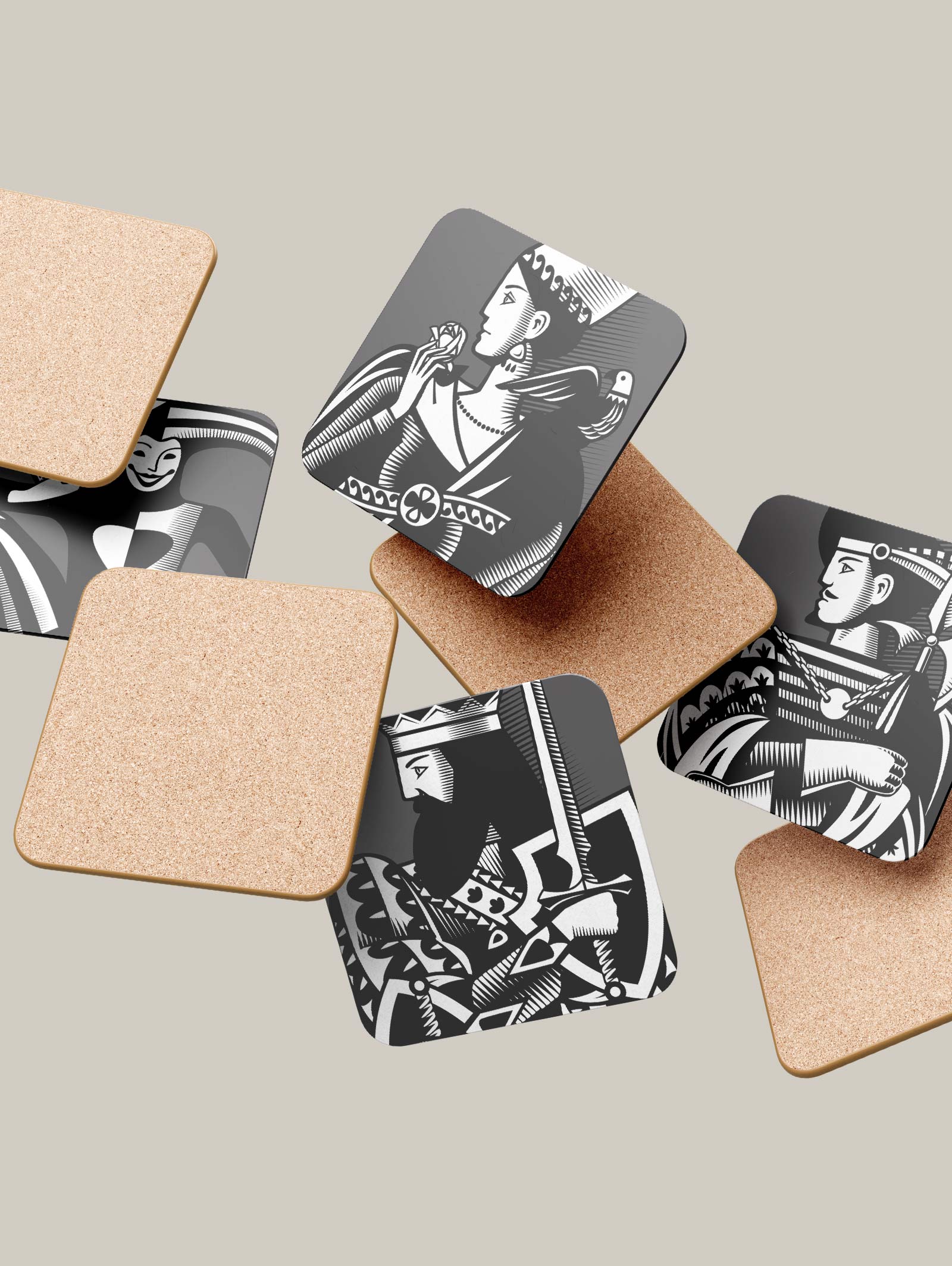 Royal Etch Coasters Dark Mode (Set of 4)