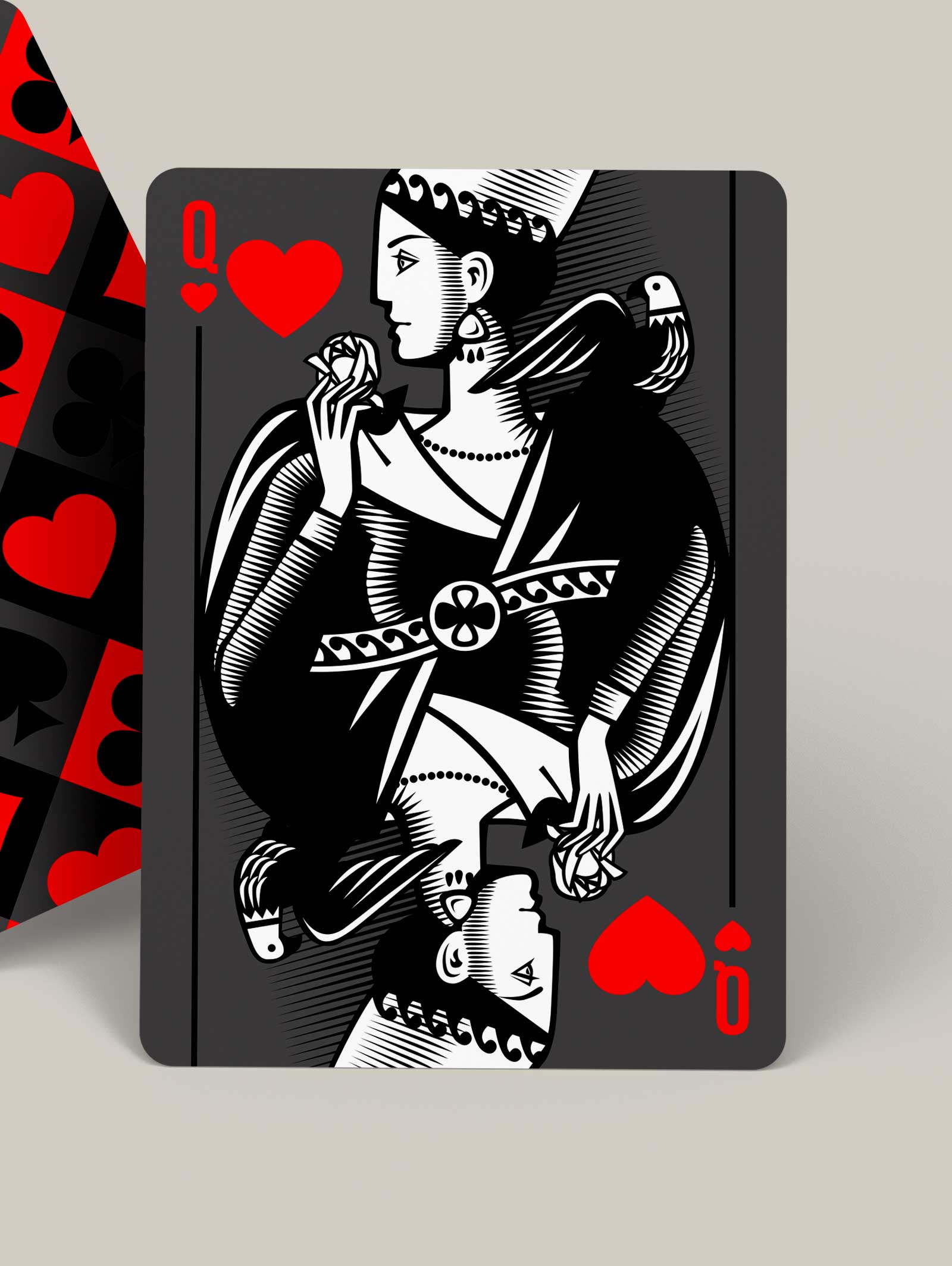 Royal Etch Playing Cards Dark Mode