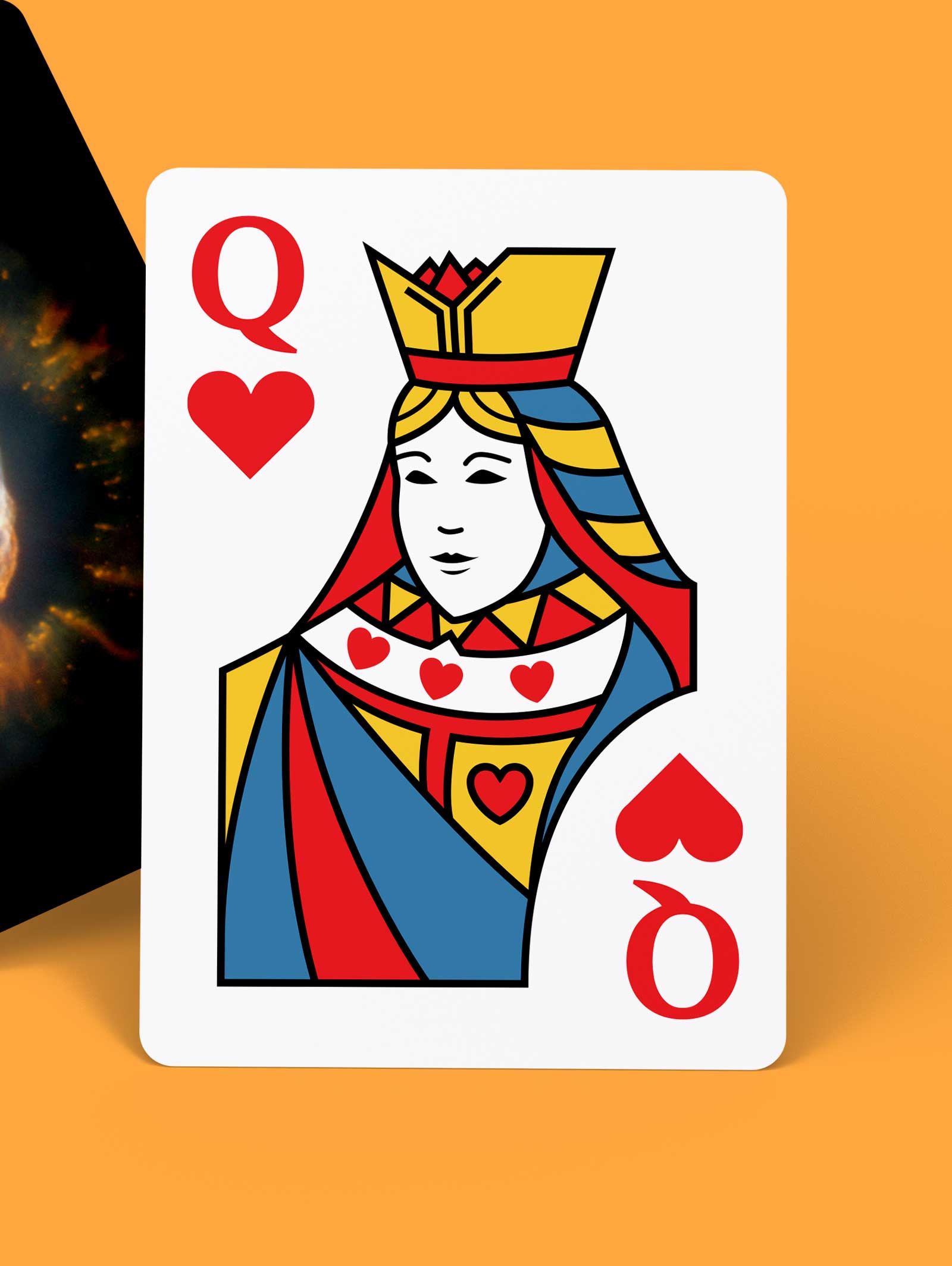 Cosmic Clown Nebula Playing Cards